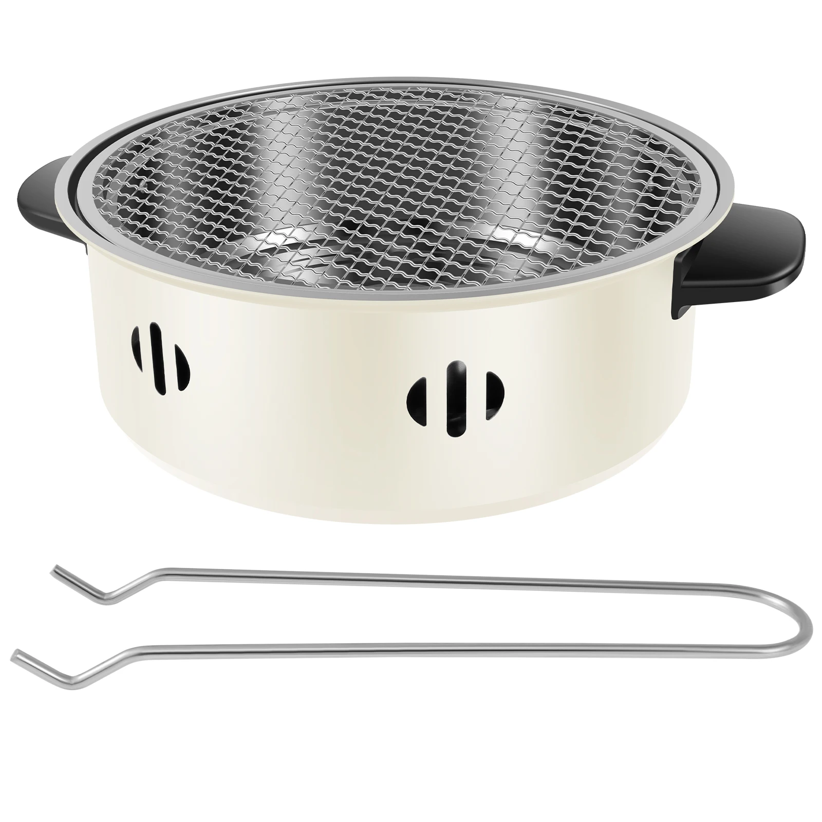 Многофункциональный портативный гриль для барбекю, из нержавеющей стали на угле, нескользящий, Круглый
Многофункциональный портативный гриль для барбекю, из нержавеющей стали на угле, нескользящий, Круглый