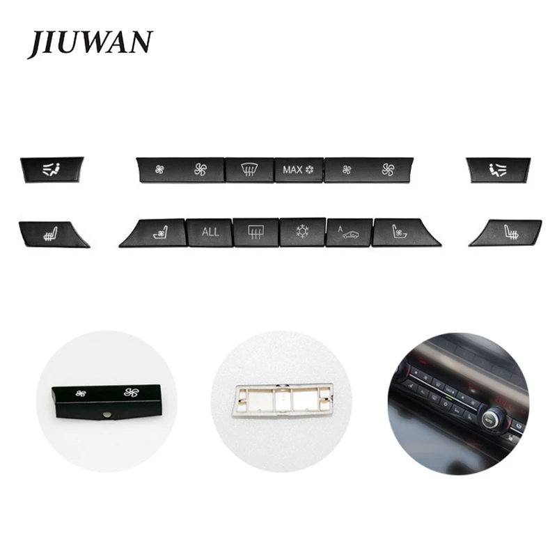 11/12/14pcs A/C Switch Button Keys Heater Caps Repair Kit Panel Cover for BMW E28 F11 Center Console Buttons Set Car Parts
11/12/14pcs A/C Switch Button Keys Heater Caps Repair Kit Panel Cover for BMW E28 F11 Center Console Buttons Set Car Parts