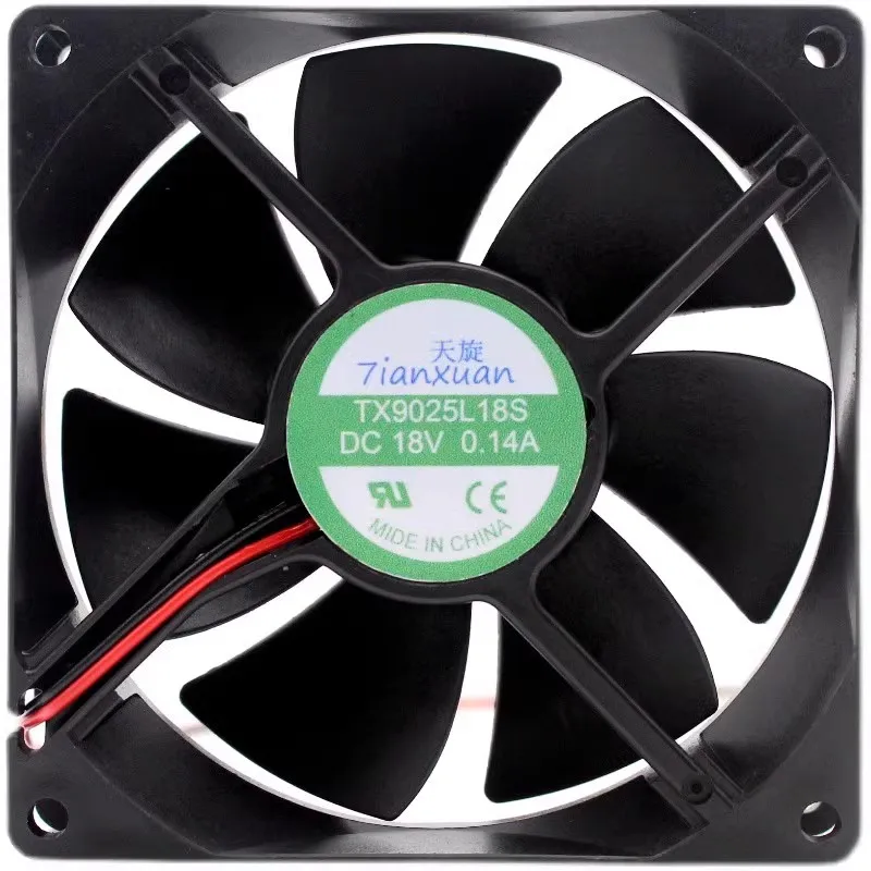 

new CPU Fan for TX9025L18S 18V 0.14A Refrigerator Thermostatic Cabinet Cooling Fan 9CM 9025 90X90X25mm