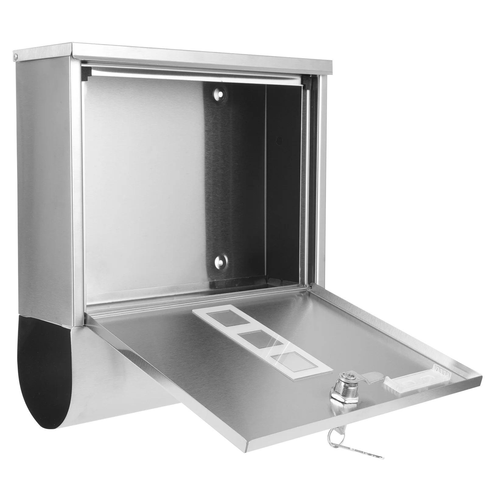 Stainless Steel Newspaper Box Lockable Mailboxes for outside Hanging House Locked Wall Mount Large Decor
Stainless Steel Newspaper Box Lockable Mailboxes for outside Hanging House Locked Wall Mount Large Decor