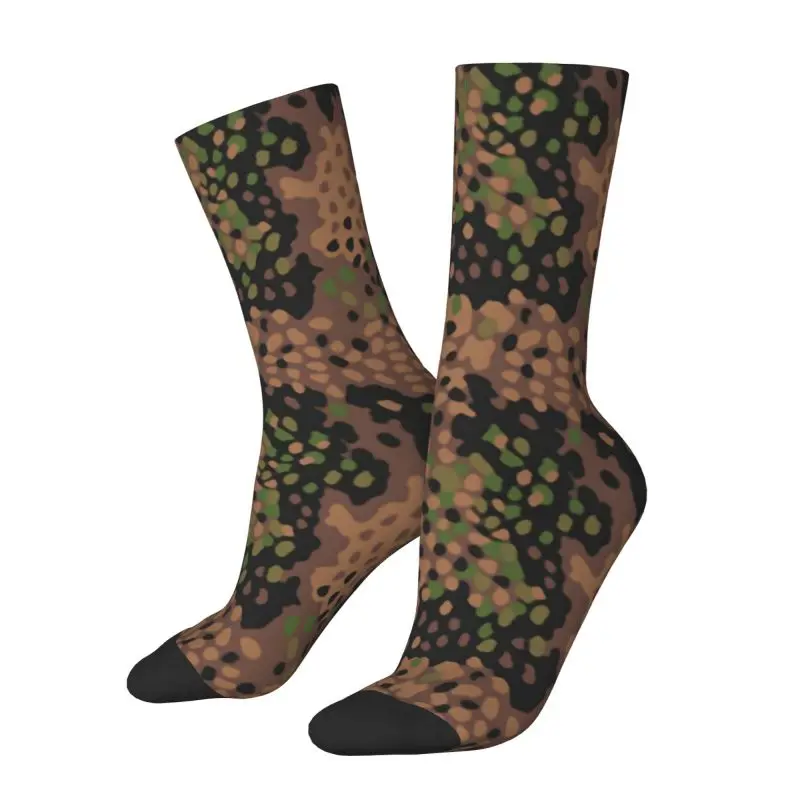 

Pea Dot Military Camo Dress Socks Men Women Warm Fashion Army Tactical Camouflage Crew Socks