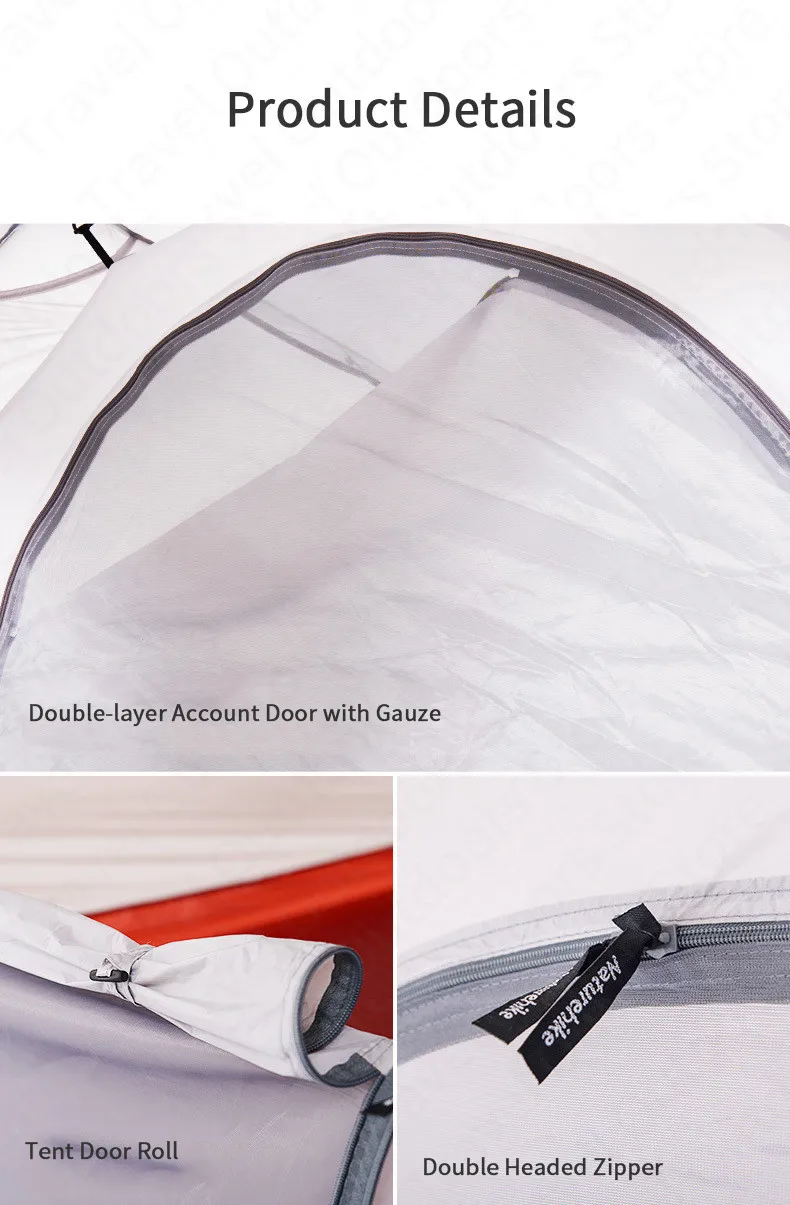 Naturehike – tente de Camping pour 3-4 personnes, série Hiby, en tissu Silicone 20D, Double couche, 4 saisons, pour la famille, ultralégère Naturehike – tente de Camping pour 3-4 personnes, série Hiby, en tissu Silicone 20D, Double couche, 4 saisons, pour la famille, ultralégère