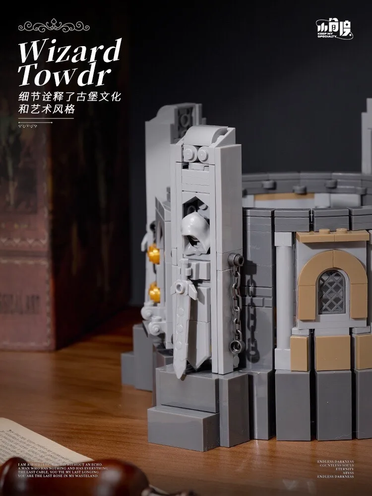 1818PCS MOC Middle Ages Wizard Tower Model Building Blocks Magic World Stone Pagoda Architecture Model Ideas Toy Gift For Kid 1818PCS MOC Middle Ages Wizard Tower Model Building Blocks Magic World Stone Pagoda Architecture Model Ideas Toy Gift For Kid