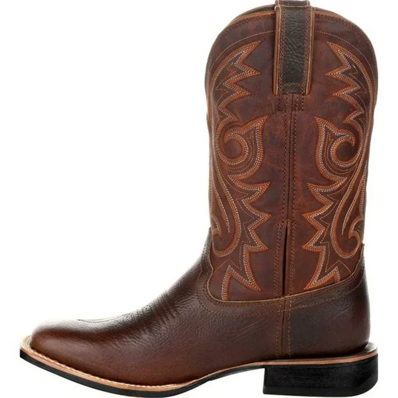 Men Boots Mid Calf Western Cowboy Motorcycle Boots Male Autumn Outdoor PU Leather Totem Med-Calf Boots Retro Designed Men Shoes
Men Boots Mid Calf Western Cowboy Motorcycle Boots Male Autumn Outdoor PU Leather Totem Med-Calf Boots Retro Designed Men Shoes