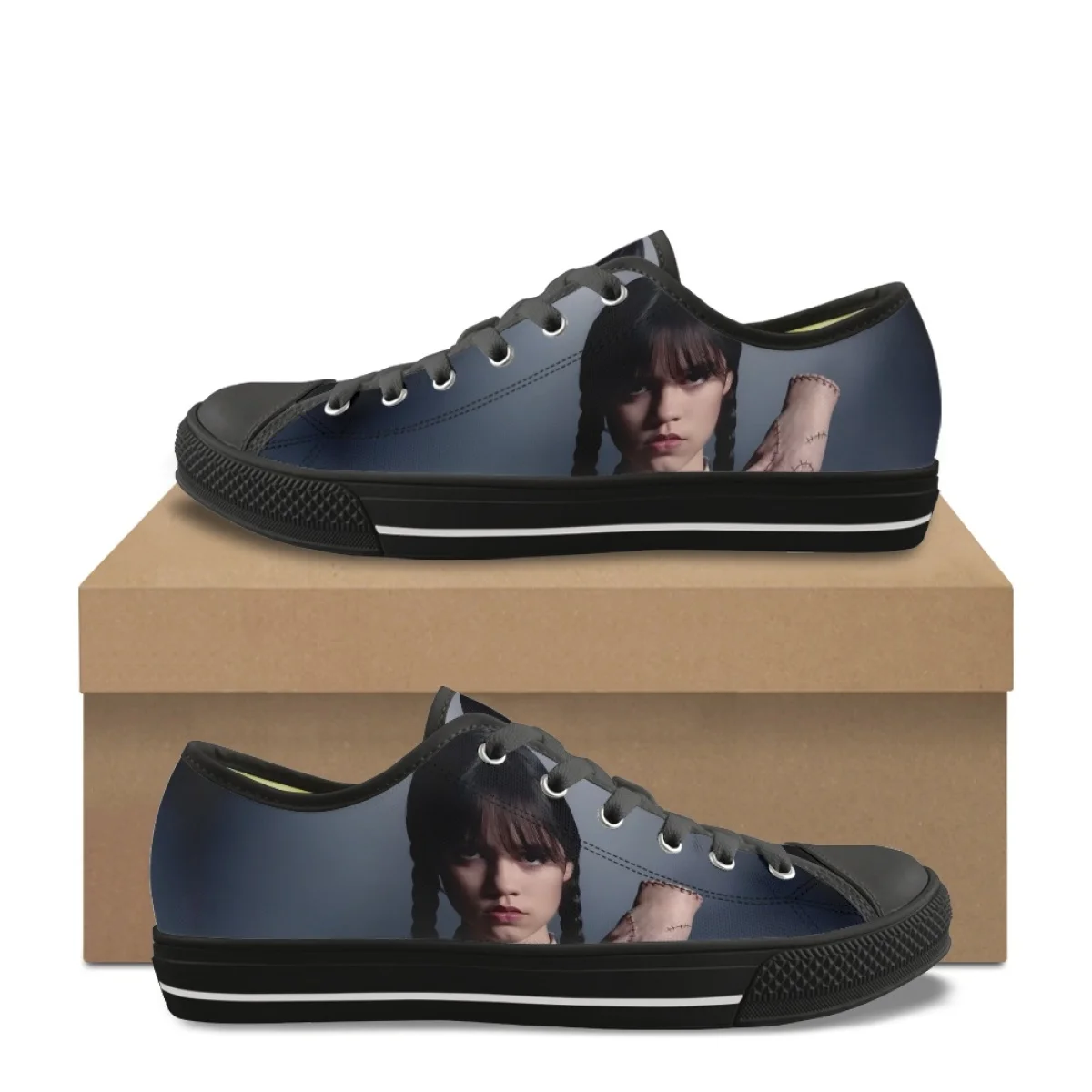 New Shoe for Women Movie Wednesday Girl Leisure Canvas Shoe Custom Wear -resistant Round Toe Flats Low-Top Zapatillas De Deporte
New Shoe for Women Movie Wednesday Girl Leisure Canvas Shoe Custom Wear -resistant Round Toe Flats Low-Top Zapatillas De Deporte