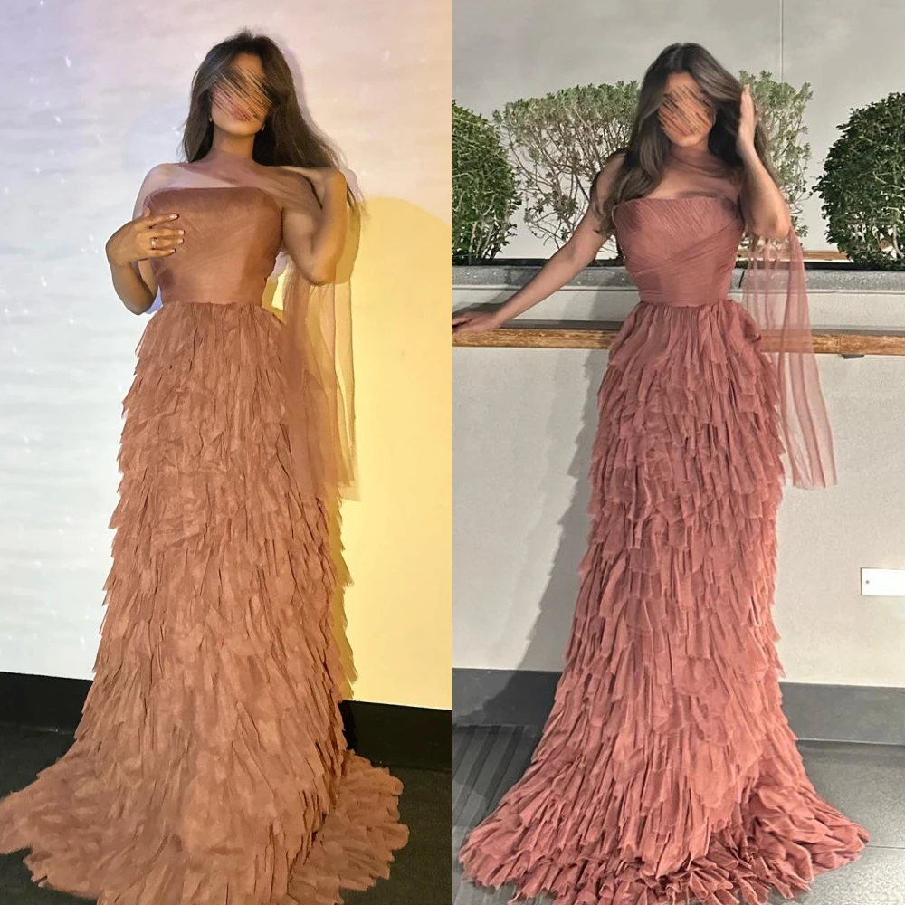 Elegant Sizes Available Strapless A-line Party Dresses Layered Floor length Skirts Net/Tulle Evening فستان سهرة نسائي
Elegant Sizes Available Strapless A-line Party Dresses Layered Floor length Skirts Net/Tulle Evening فستان سهرة نسائي