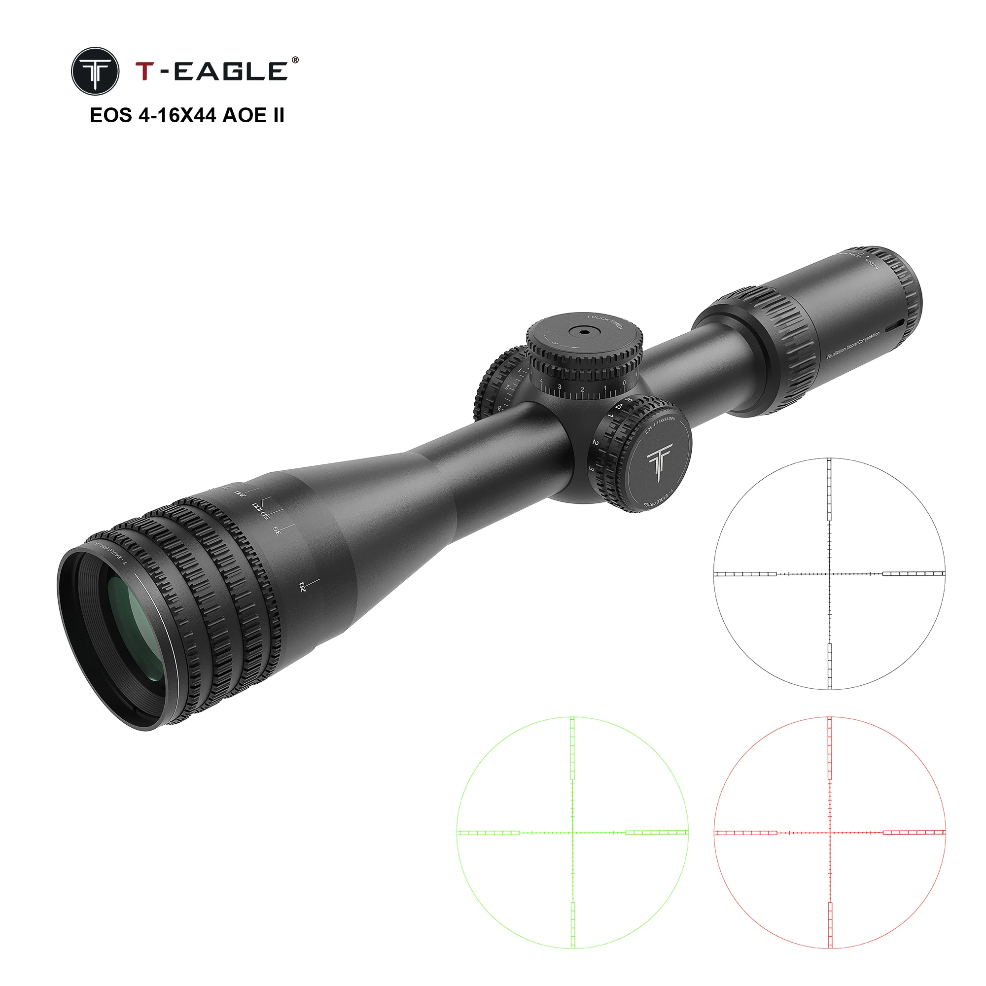 

T-EAGLE EOS 4-16X44AOE Tactical Riflescope Optic Sight Green Red Illuminated Hunting Scopes Rifle Scope Sniper Airsoft Air Gun