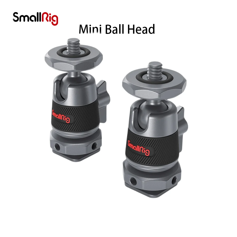 

Мини-шаровая Головка Smallrig 2948, 2 шт., со съемным креплением для холодного башмака, шаровая Головка для панорамирования на 360 градусов, для камеры, микрофона, монитора