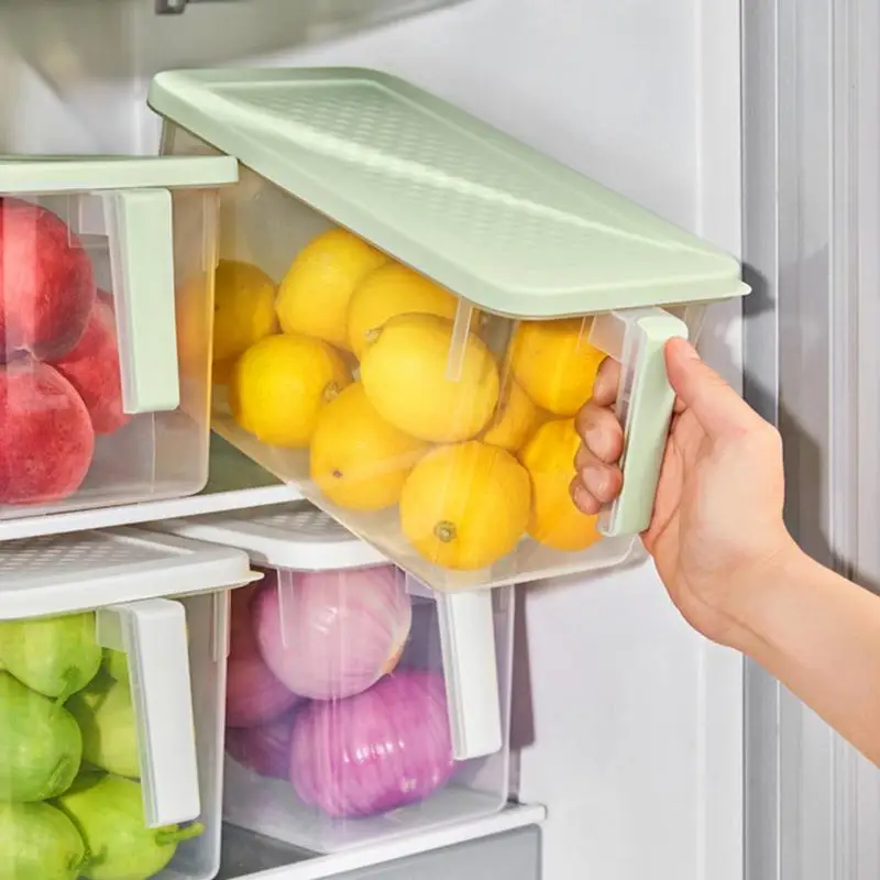 Fridge Organizer With Lid Clear Food Fresh-Keeping Container Space-Saving Storage Accessory For Fruits Meats Vegetables And Eggs
Fridge Organizer With Lid Clear Food Fresh-Keeping Container Space-Saving Storage Accessory For Fruits Meats Vegetables And Eggs