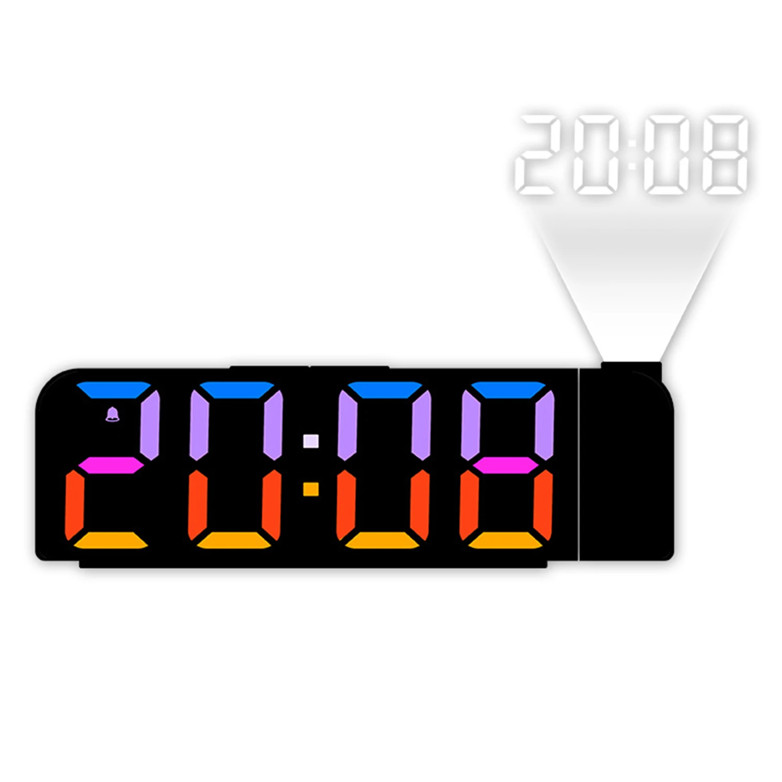 Electronic clock with temperature display 12/24 hour format selection adjustable brightness alarm and date setting
Electronic clock with temperature display 12/24 hour format selection adjustable brightness alarm and date setting