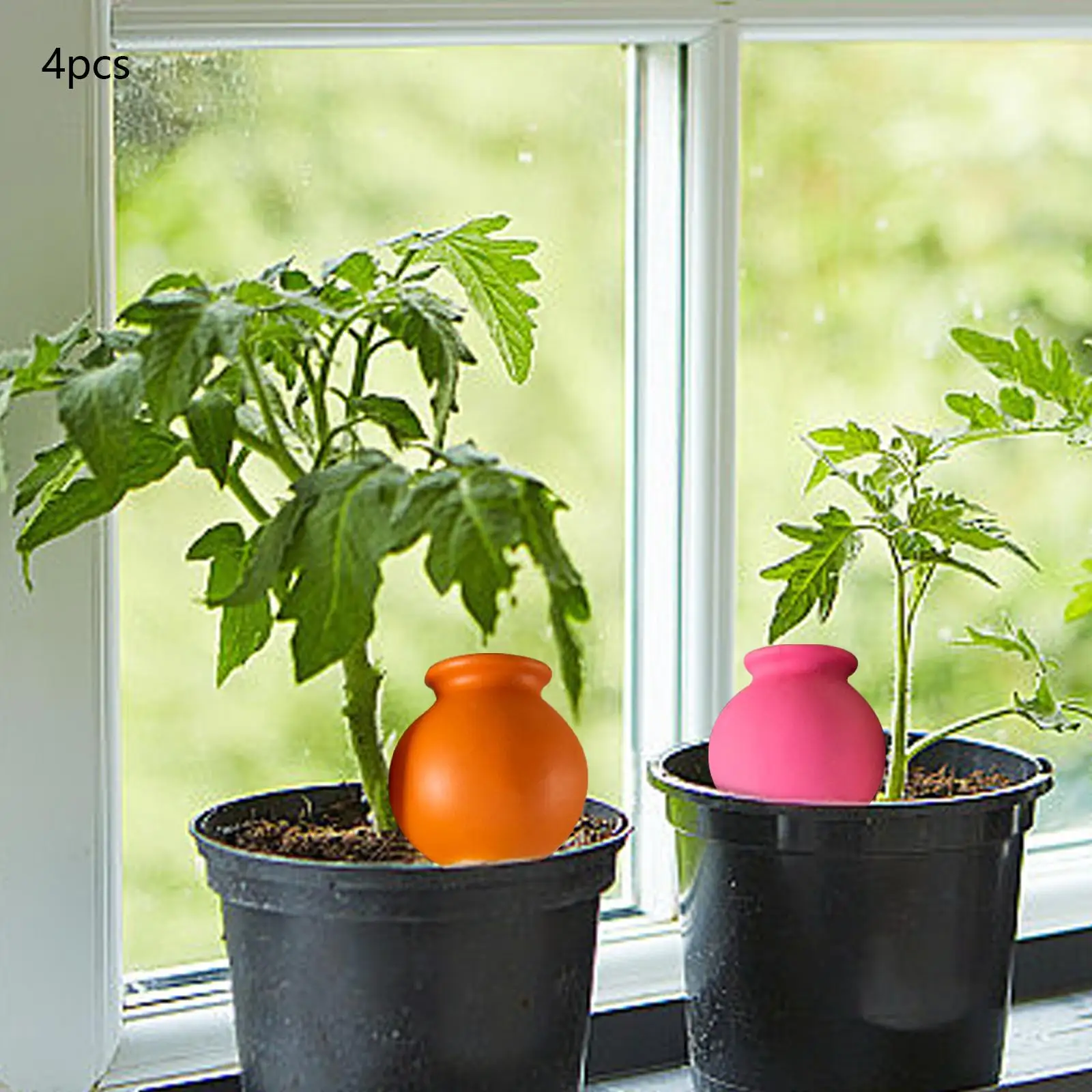 4 Pieces Plant Watering Stakes Decorative Plant Water Dispenser Multipurpose Plant Waterer for Indoor Outdoor Garden Warering
4 Pieces Plant Watering Stakes Decorative Plant Water Dispenser Multipurpose Plant Waterer for Indoor Outdoor Garden Warering