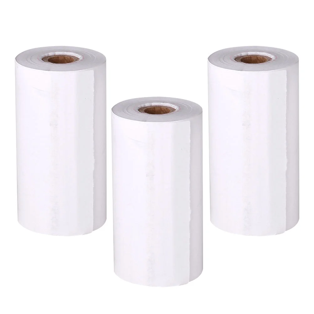 

3 Rolls Camera Paper Photo Printer Thermal Receipt Printing Transfer Instant Accessory Mini Room Refill for