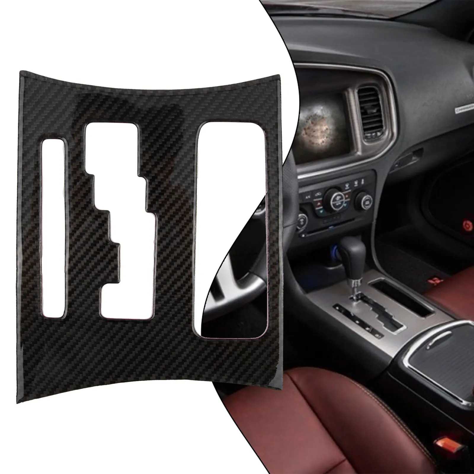 1pc Black Carbon Fiber Car Center Console Gear Shift Pannel Cover Trim Sticker Decorative Sticker For Dodge Charger 2011-2014
1pc Black Carbon Fiber Car Center Console Gear Shift Pannel Cover Trim Sticker Decorative Sticker For Dodge Charger 2011-2014