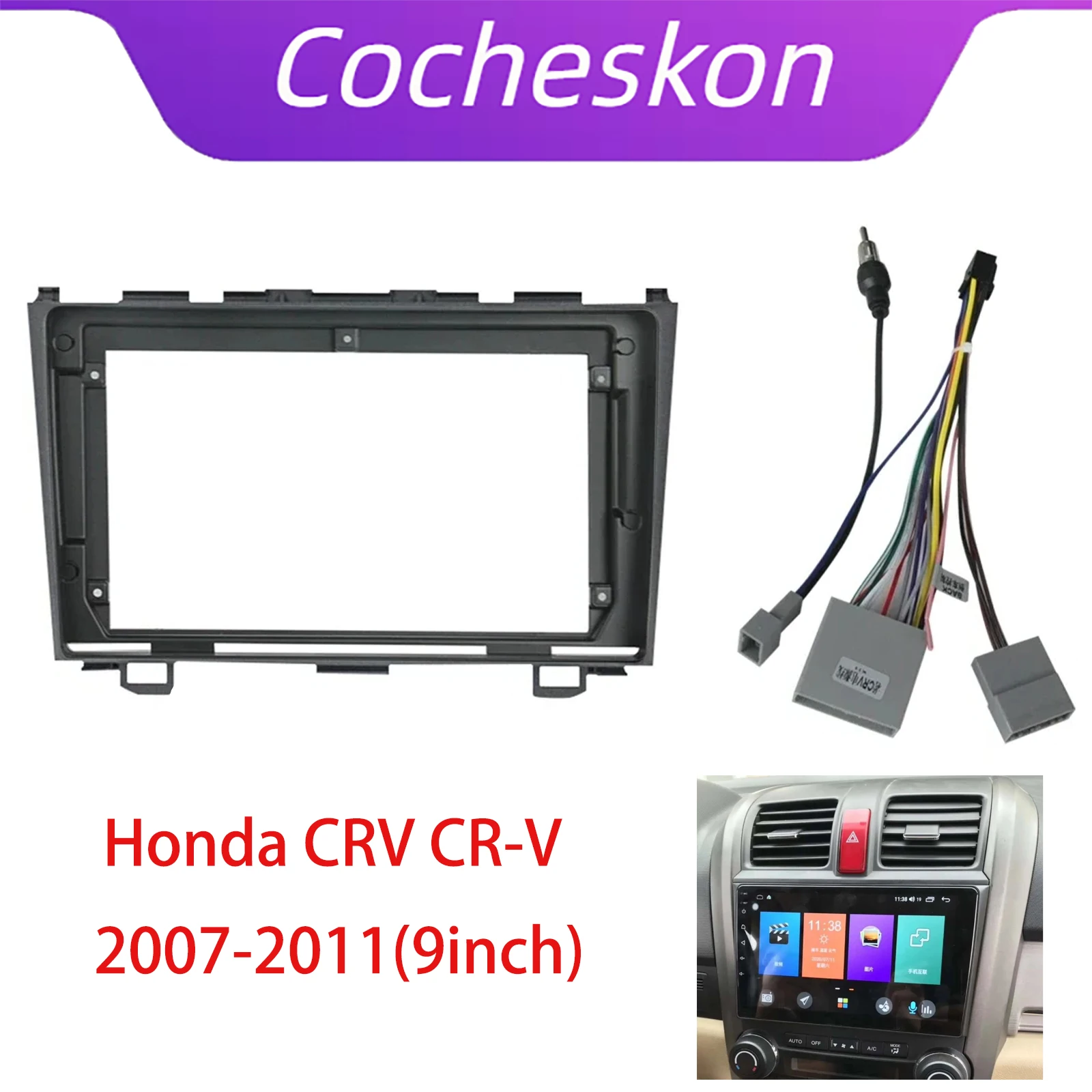 9-дюймовая Автомобильная рамка-адаптер Canbus Box Decoder для Honda CRV CR-V 2007-2011 Android
9-дюймовая Автомобильная рамка-адаптер Canbus Box Decoder для Honda CRV CR-V 2007-2011 Android