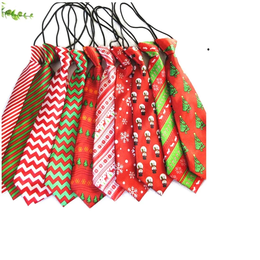 

50pc/lot Christmas holiday Large Dog Neckties For Big Pet Dogs Ties Supplies Neckties Dog Grooming Supplies Y0206