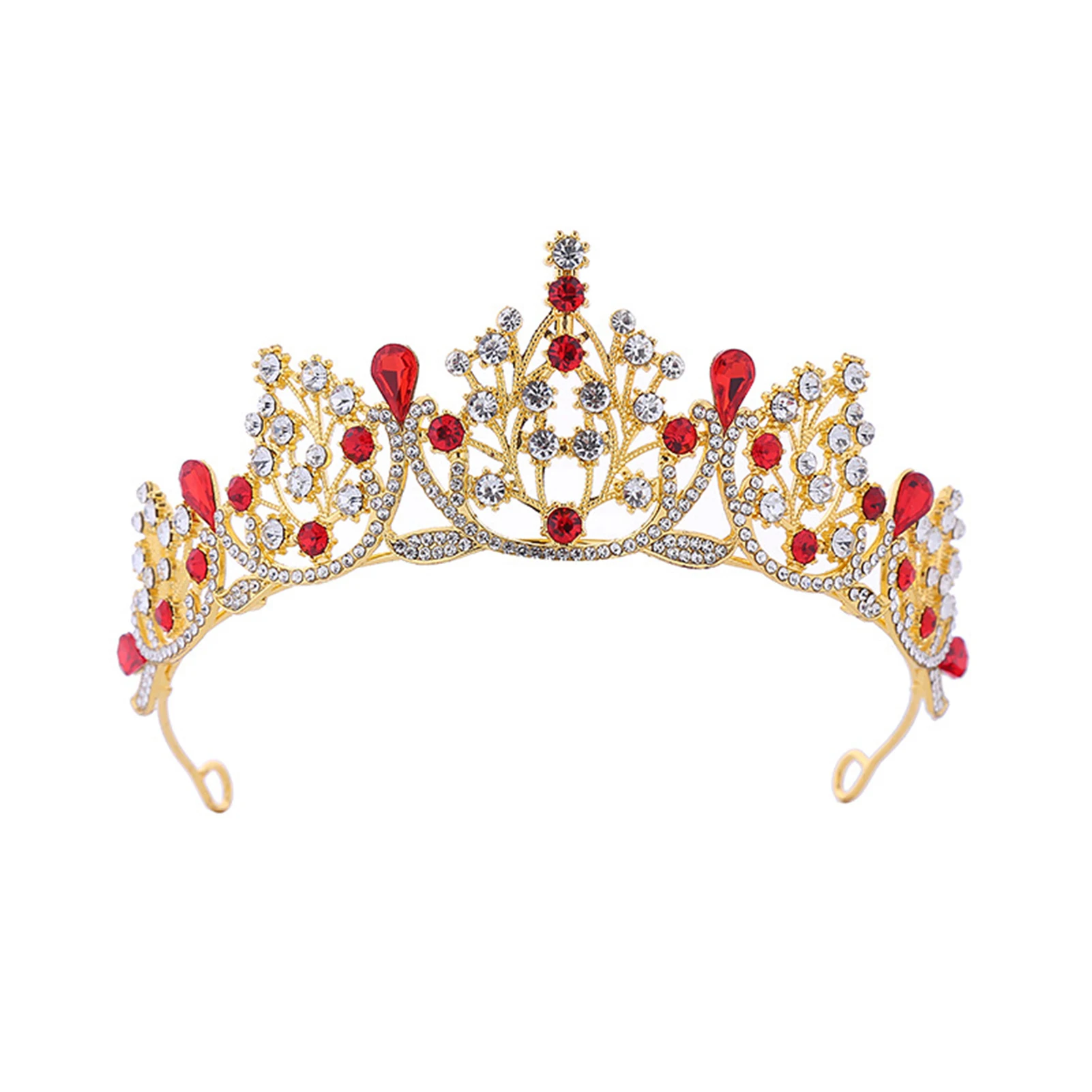 

Elegant Shining Children Rhinestone Crown Luxurious Hair Accessories Pageant Ornaments Perfect Gift for Girls Children