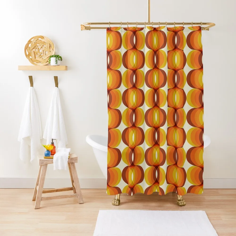 Orange, Brown, and Ivory Retro 1960s Wavy Pattern Shower Curtain Cute Shower Bathroom For Shower Bath Curtain
Orange, Brown, and Ivory Retro 1960s Wavy Pattern Shower Curtain Cute Shower Bathroom For Shower Bath Curtain