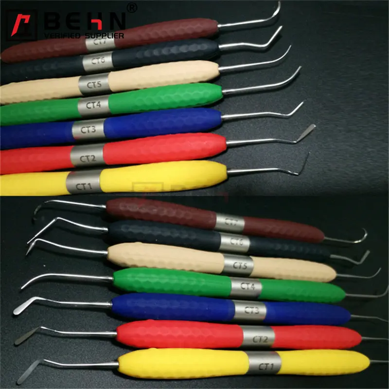 7 pcs with box Silicon coated plastic composite instruments for aesthetic resin preparation scaler
7 pcs with box Silicon coated plastic composite instruments for aesthetic resin preparation scaler