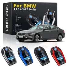 Modifiée écran LCD clé de voiture intelligente pour BMW 1 2 3 4 5 6 7 série 118i 120i 125i 128i 130i 135i 220i 228i 230i 235i 2000-2021=