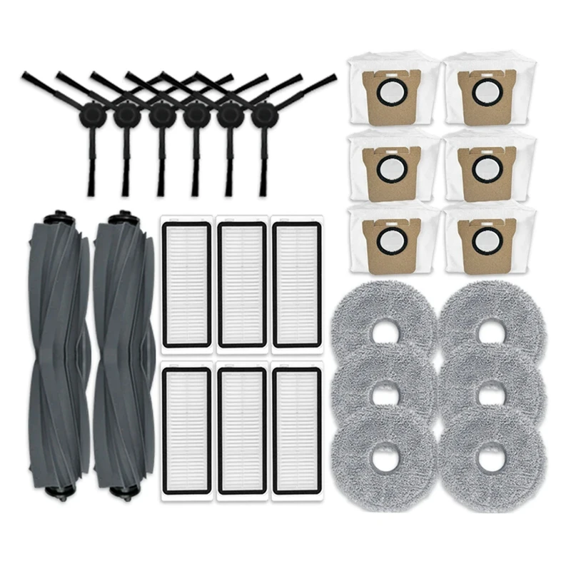 For Dreame L20 Ultra / L30 Ultra / X20 Pro Robot Vacuum Parts Main Side Brush HEPA Filter Mop Pad Dust Bags Replacement Parts
For Dreame L20 Ultra / L30 Ultra / X20 Pro Robot Vacuum Parts Main Side Brush HEPA Filter Mop Pad Dust Bags Replacement Parts