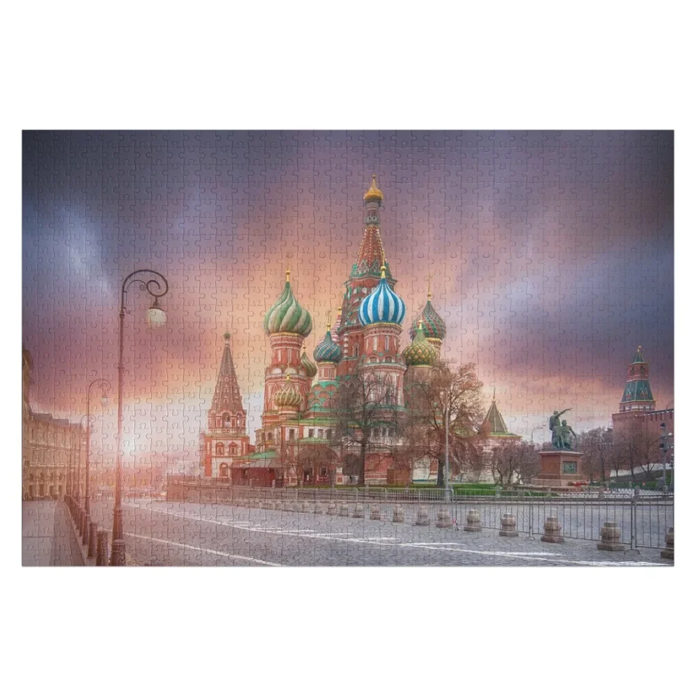 

Saint Basil's Cathedral in Moscow, Russia Jigsaw Puzzle Woods For Adults Jigsaw Pieces Adults Puzzle