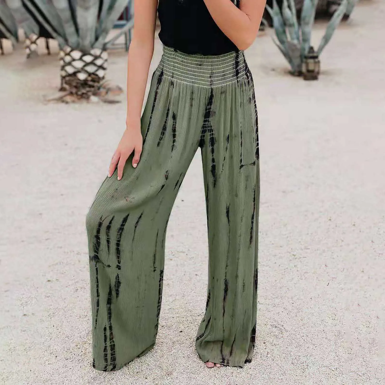 Trend Trousers Streetwear Fashion Elastic High Waist Pockets Wide Leg Pants Painted Loose Casual Youth Women Autumn Clothing
Trend Trousers Streetwear Fashion Elastic High Waist Pockets Wide Leg Pants Painted Loose Casual Youth Women Autumn Clothing