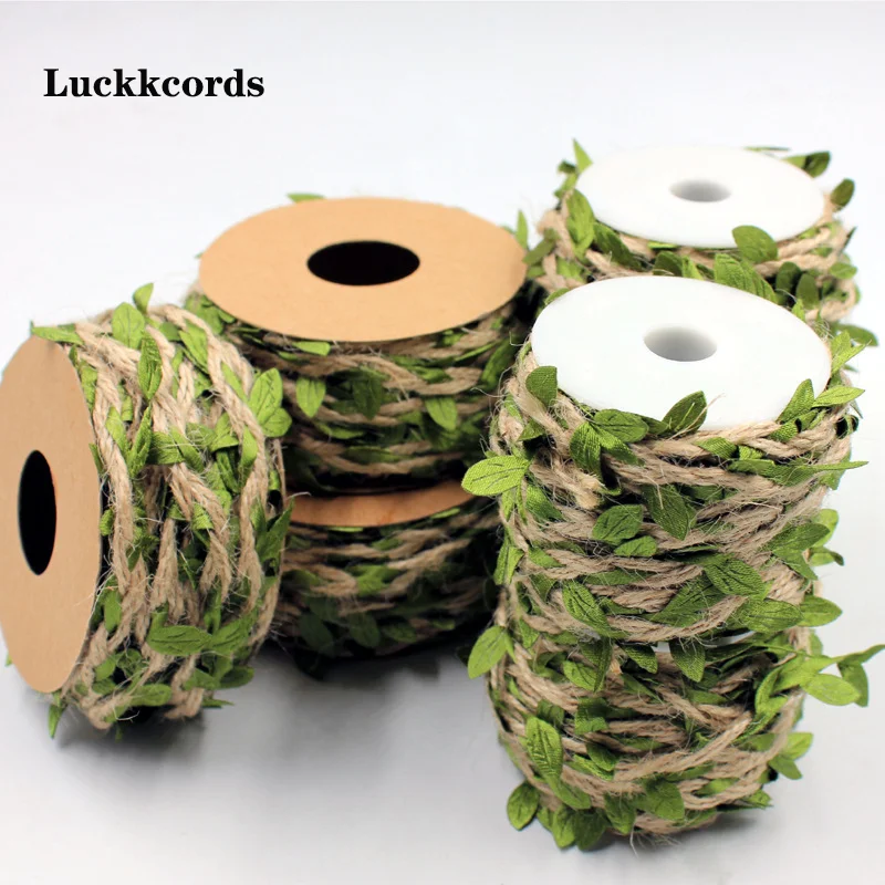 Luckkcords Green Leaved Hemp Rope 10m/bundle Handmade DIY Forest Style Decorative Garden Art Belt Leaves Wax Rope 55g/roll
Luckkcords Green Leaved Hemp Rope 10m/bundle Handmade DIY Forest Style Decorative Garden Art Belt Leaves Wax Rope 55g/roll