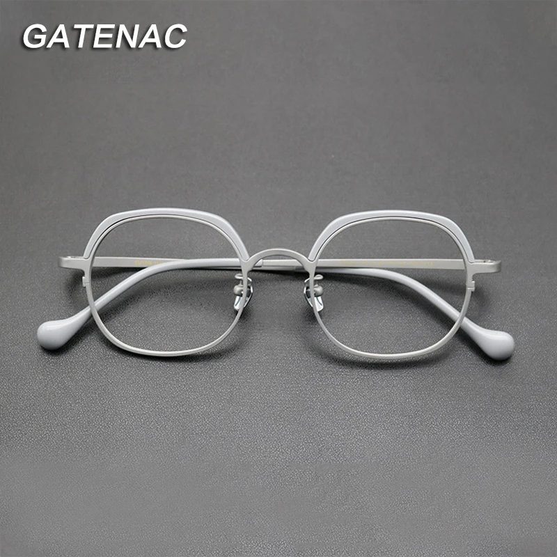 Vintage Pure Titanium Optical Eyeglasses Frame Men Square Myopia Prescription Glasses Frame Women Designer Luxury Brand Eyewear
Vintage Pure Titanium Optical Eyeglasses Frame Men Square Myopia Prescription Glasses Frame Women Designer Luxury Brand Eyewear