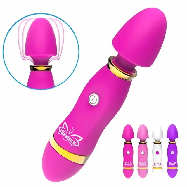 Vibromasseur clitoris injuste pour femme, jouets sexuels, 12 vibrations, baguette AV magique, masseur de point G, pénétration féminine, mastjaune 1