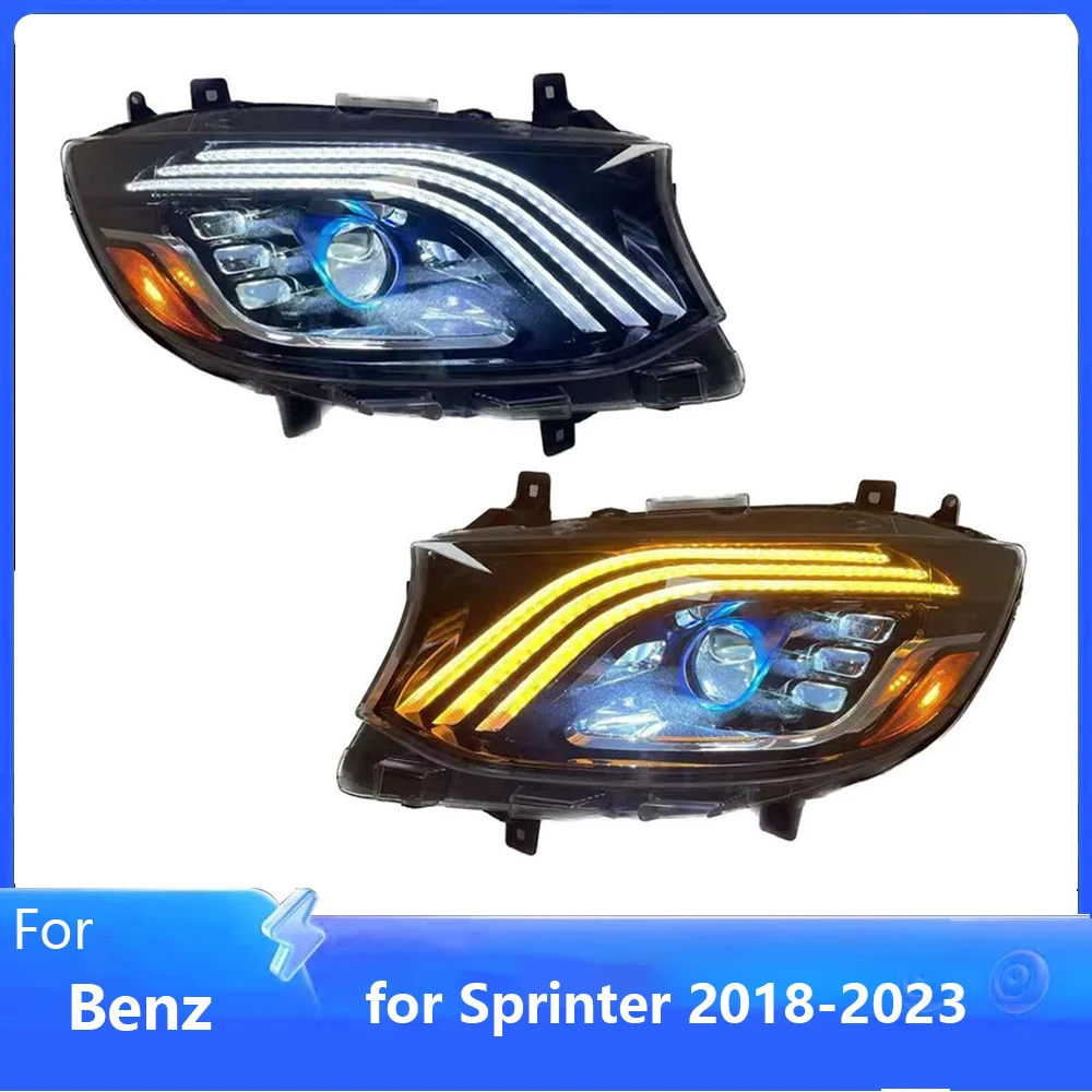 Car Lamp for Sprinter 2018-2023 LED Auto Headlights Assembly Upgrade Dynamic Meteor Shower Maybach Design LHD RHD Accessories
Car Lamp for Sprinter 2018-2023 LED Auto Headlights Assembly Upgrade Dynamic Meteor Shower Maybach Design LHD RHD Accessories