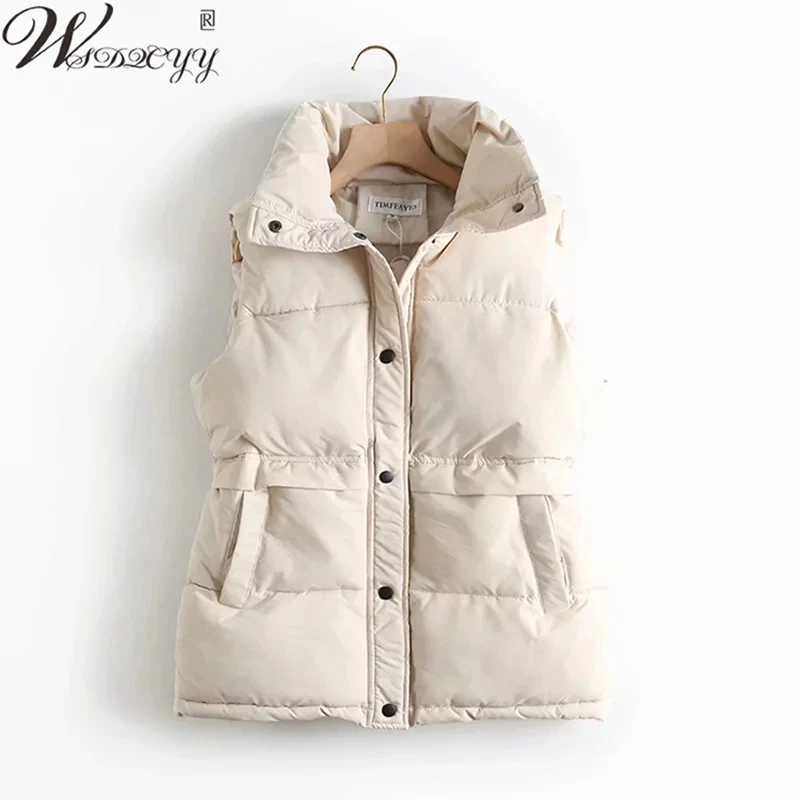 Down Vest Women Autumn Winter New Fashion Sleeveless Jacket Korean Short Loose Stand Collar Outwear Female Down Cotton Waistcoat
Down Vest Women Autumn Winter New Fashion Sleeveless Jacket Korean Short Loose Stand Collar Outwear Female Down Cotton Waistcoat