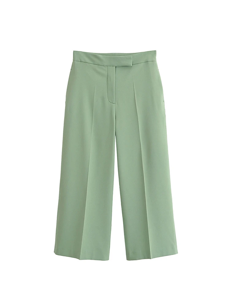 Womens Casual High Waist Spring Summer Green Loose Wide Leg Pants Female 2024 New Casual Solid Trousers
Womens Casual High Waist Spring Summer Green Loose Wide Leg Pants Female 2024 New Casual Solid Trousers