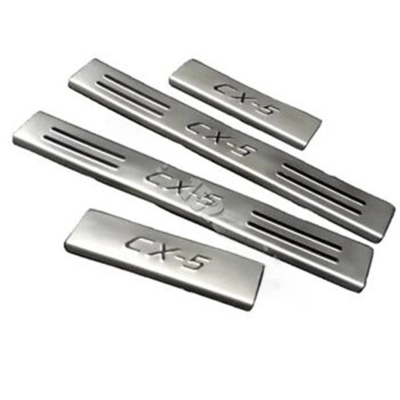 High Quality Stainless Steel Side Door Sill Scuff Plate Guards Cover Trim For Mazda CX-5 CX5 2013 2014 2015 2016 Car Styling
High Quality Stainless Steel Side Door Sill Scuff Plate Guards Cover Trim For Mazda CX-5 CX5 2013 2014 2015 2016 Car Styling