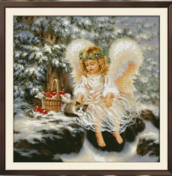 Cute Girl Winter Sewing kit 18CT 16CT 14CT Unprinted Cross Stitch Kits Embroidery Art DIY Handmade Needlework Home Decor
Cute Girl Winter Sewing kit 18CT 16CT 14CT Unprinted Cross Stitch Kits Embroidery Art DIY Handmade Needlework Home Decor