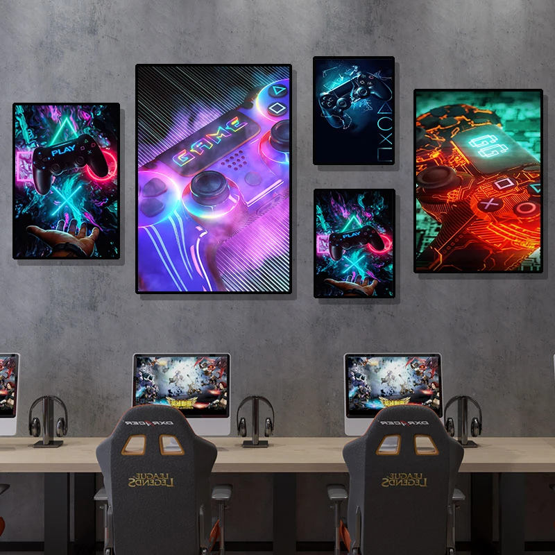 Game Hall, Esports Room, Creative LED Pattern Effect Poster, Canvas Spray Painting, Office Home Decoration Picture Core
Game Hall, Esports Room, Creative LED Pattern Effect Poster, Canvas Spray Painting, Office Home Decoration Picture Core