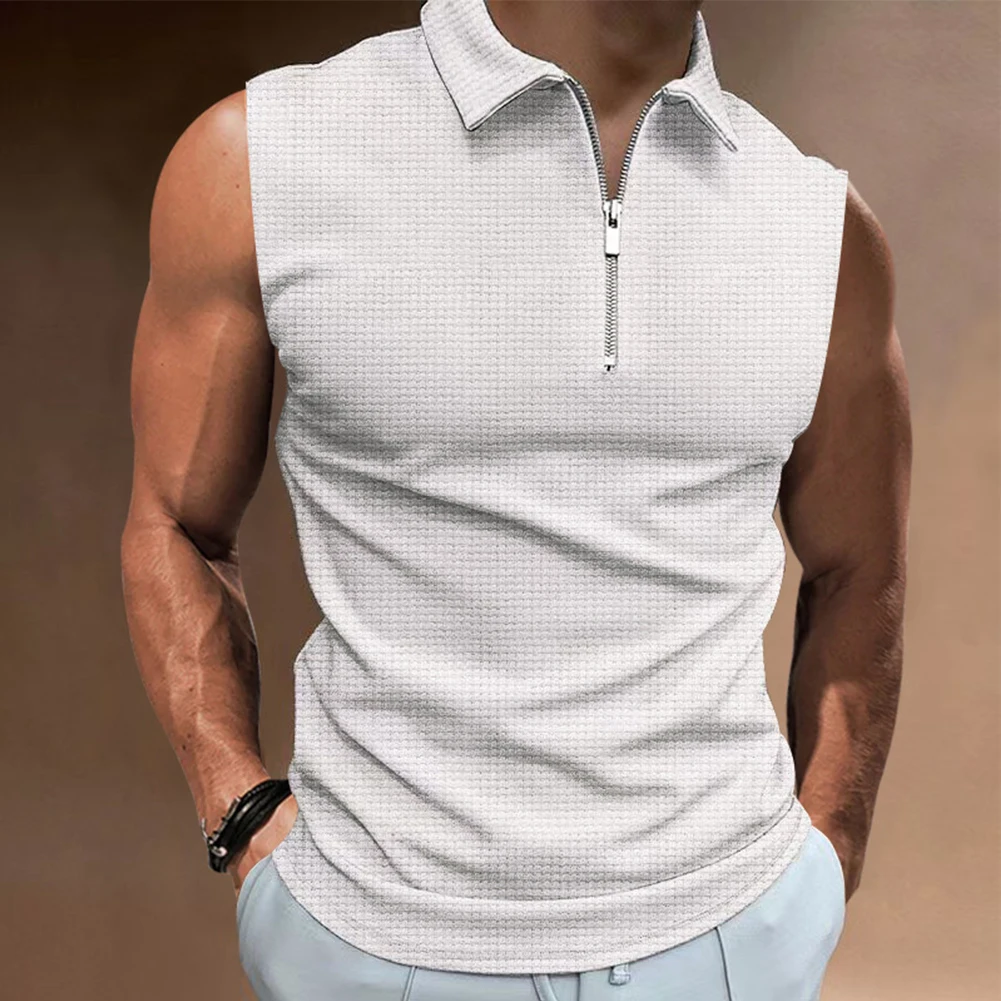 2023 Brand New Clothing Men Male Top Sleeveless Slim Solid Color Summer T Tee Blouse Zip Casual Collar Collared
2023 Brand New Clothing Men Male Top Sleeveless Slim Solid Color Summer T Tee Blouse Zip Casual Collar Collared