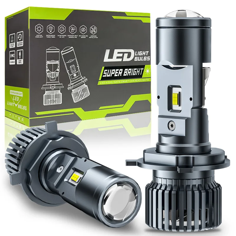 

H4 LED Headlight Canbus Auto Lamp Mini Projector Lens Automobles Bulb 20000LM Conversion Kit Hi/Lo 110W 6500K LHD RHD 12V 24V