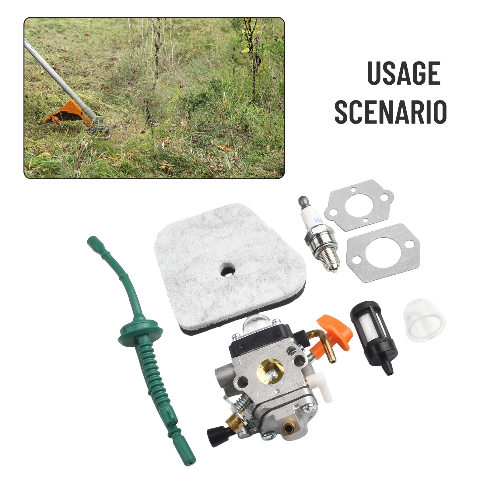 Lawn Mower Part Fuel Filter Set Carburetor Kit Garden Tool 1 Set Accessories Metal Replacement Trimmer Durable
Lawn Mower Part Fuel Filter Set Carburetor Kit Garden Tool 1 Set Accessories Metal Replacement Trimmer Durable