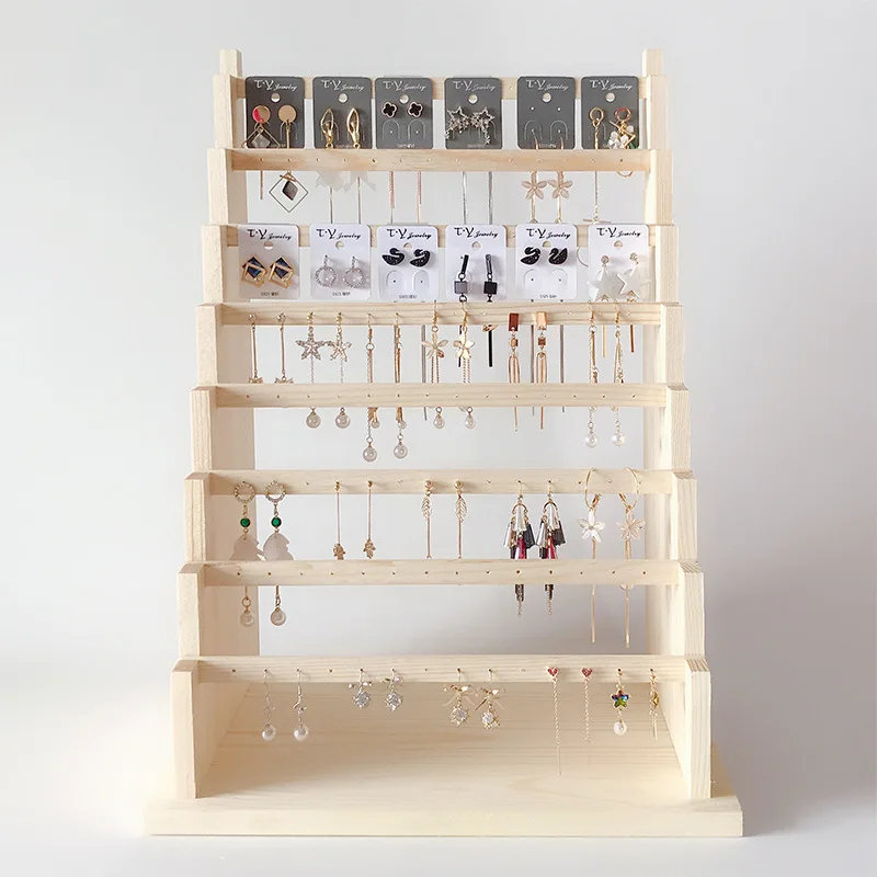 Solid Wood Earring Rack Storage Jewelry Rack Stall Hanging Ear Clip Earring Shelf Necklace Bracelet Jewelry Display Stand
Solid Wood Earring Rack Storage Jewelry Rack Stall Hanging Ear Clip Earring Shelf Necklace Bracelet Jewelry Display Stand