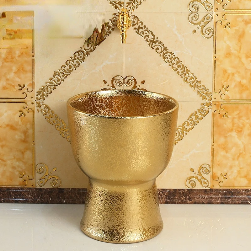 Balcony European-style gold mop pool ceramic mop pool small mop pool bar vomit pool bathroom mop basin
Balcony European-style gold mop pool ceramic mop pool small mop pool bar vomit pool bathroom mop basin