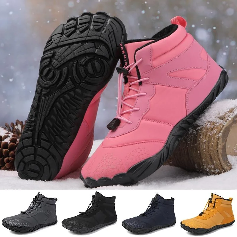 Winter Warm Running Barefoot Shoes Women Men Rubber High Ankle Boots Waterproof Non-Slip Breathable for Trekking Climbing
Winter Warm Running Barefoot Shoes Women Men Rubber High Ankle Boots Waterproof Non-Slip Breathable for Trekking Climbing