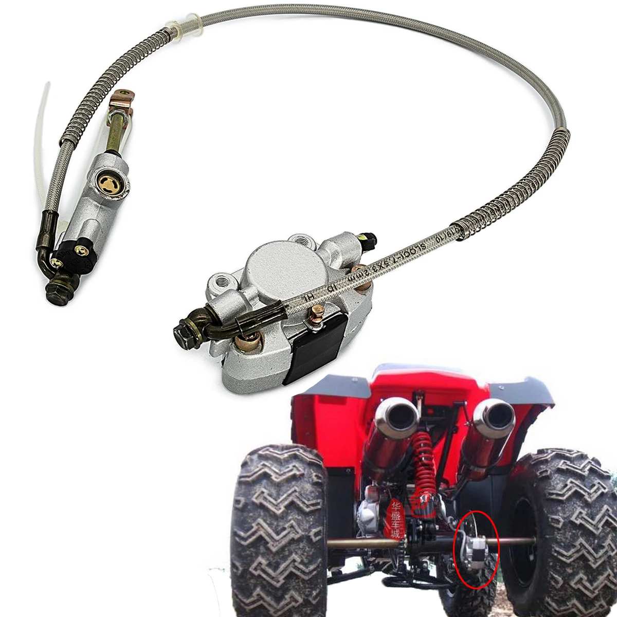 Brake Master Cylinder Pump Rear Assembly For 50cc 70cc 90cc 110cc 125cc 250cc Quad Go-Kart Taotao System Spare Parts
Brake Master Cylinder Pump Rear Assembly For 50cc 70cc 90cc 110cc 125cc 250cc Quad Go-Kart Taotao System Spare Parts