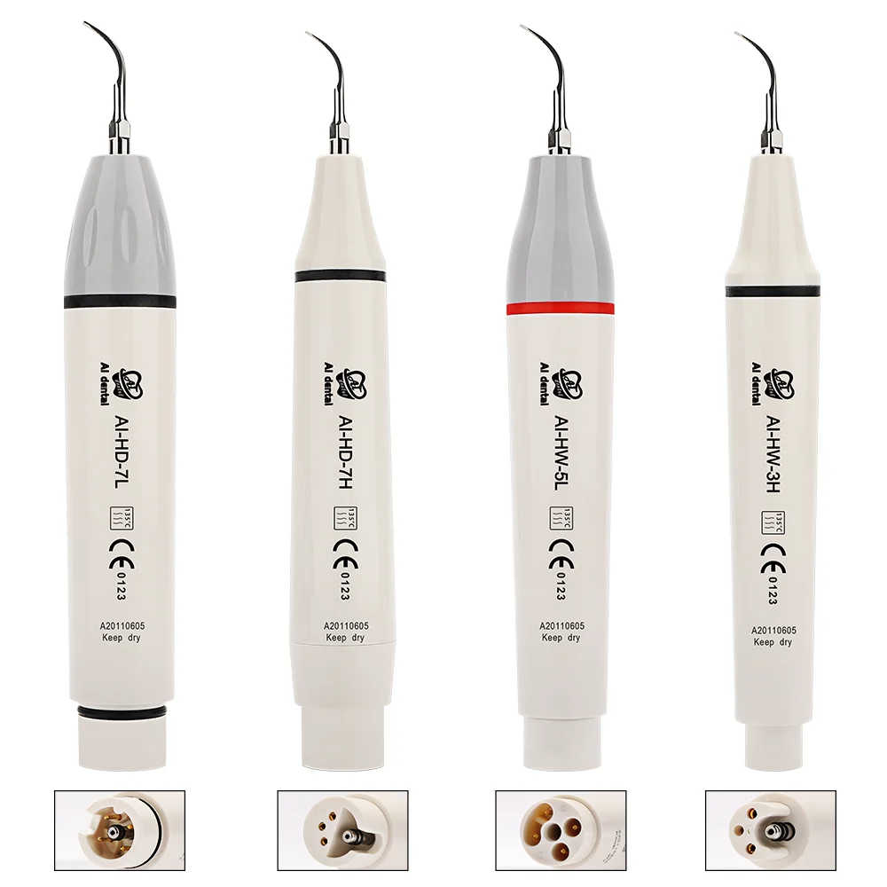 

Dental Ultrasonic Piezo Scaler Handpiece HD-7L/HW-5L With Led HD-7H/HW-3H Without Led Fit Original Handle Teeth Whitening