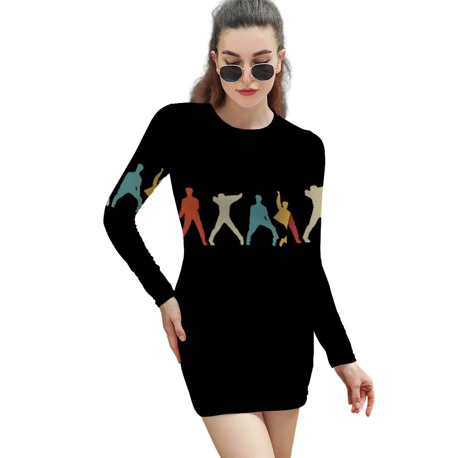 Let's Rock Vintage Retro Long-Sleeved Sheath Dress women's summer jumpsuit clothes for women
Let's Rock Vintage Retro Long-Sleeved Sheath Dress women's summer jumpsuit clothes for women