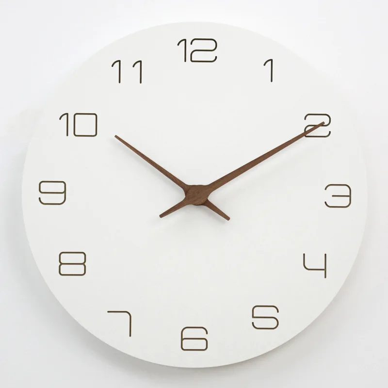 

Креативные настенные часы в скандинавском стиле, Современные Простые домашние тихие деревянные модные часы для гостиной, Подвесной Настенный стол