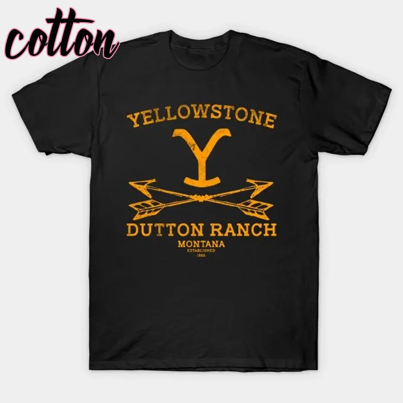 Футболка Yellowstone Dutton с ранчо, футболки для ТВ-шоу, крутая ковбойская футболка с графическим принтом в западном стиле, Мужская футболка большого размера, мужские футболки
Футболка Yellowstone Dutton с ранчо, футболки для ТВ-шоу, крутая ковбойская футболка с графическим принтом в западном стиле, Мужская футболка большого размера, мужские футболки
