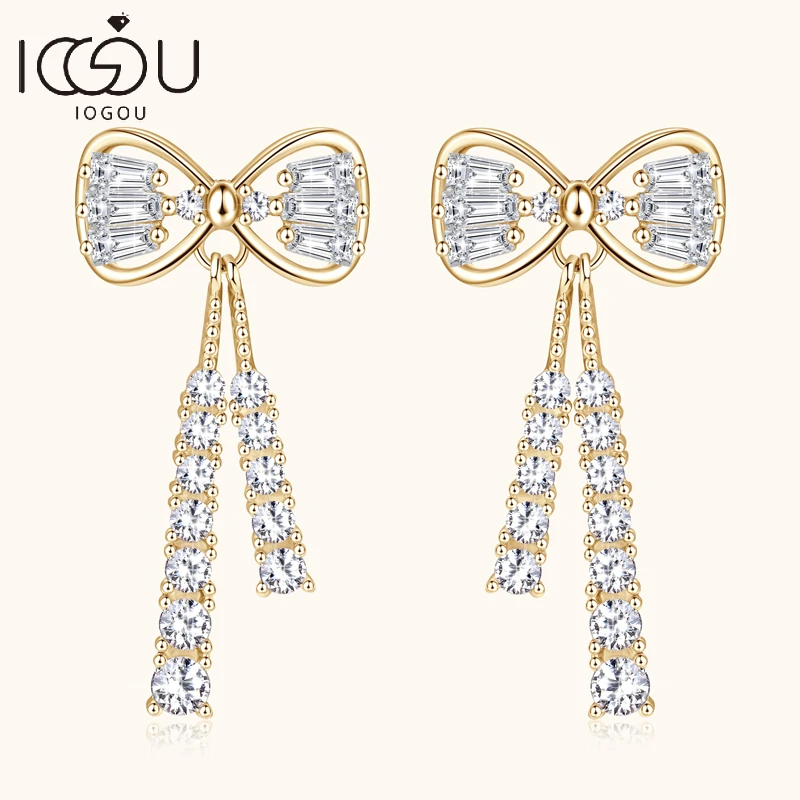 IOGOU D Color Moissanite Bow Drop Earrings for Women Silver 925 Real Genuine Wedding Luxury Jewelry Summer 2023 Free Shipping 
IOGOU D Color Moissanite Bow Drop Earrings for Women Silver 925 Real Genuine Wedding Luxury Jewelry Summer 2023 Free Shipping