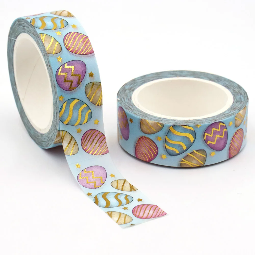 NEW 1PC 15mm*10m Gold Foil Easter Egg Pattern Floral Decorative Washi Tape Stationery Colourful Tape Office Supplies
NEW 1PC 15mm*10m Gold Foil Easter Egg Pattern Floral Decorative Washi Tape Stationery Colourful Tape Office Supplies