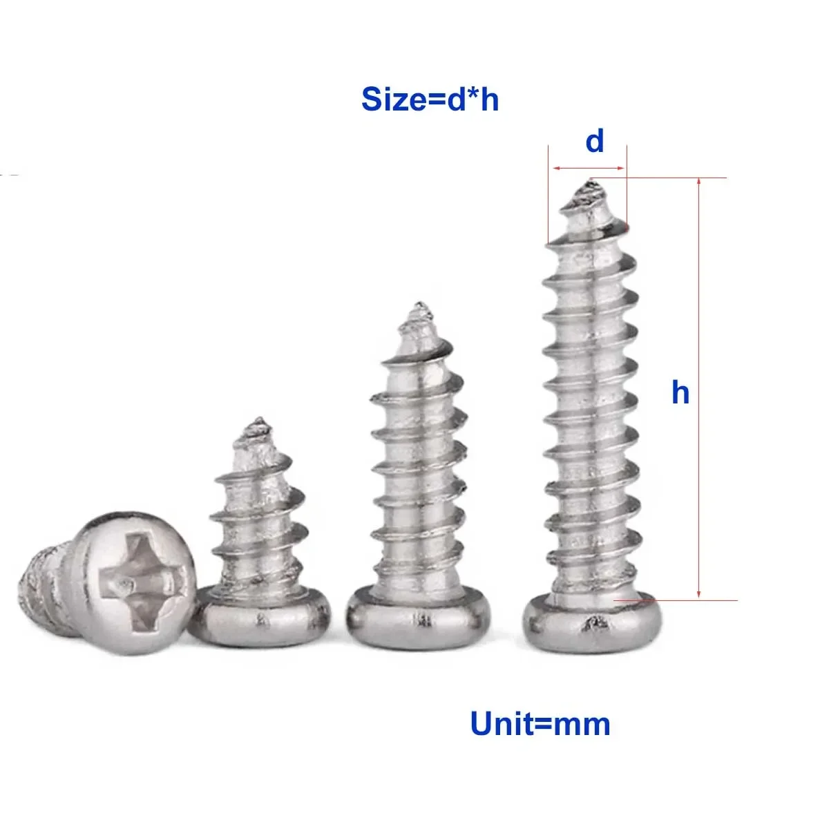 PA Nickel Plated Micro Round Head Pan Head Cross Tapping Screw M1M1.2M1.4M1.5M1.7M2.3M2.6
PA Nickel Plated Micro Round Head Pan Head Cross Tapping Screw M1M1.2M1.4M1.5M1.7M2.3M2.6