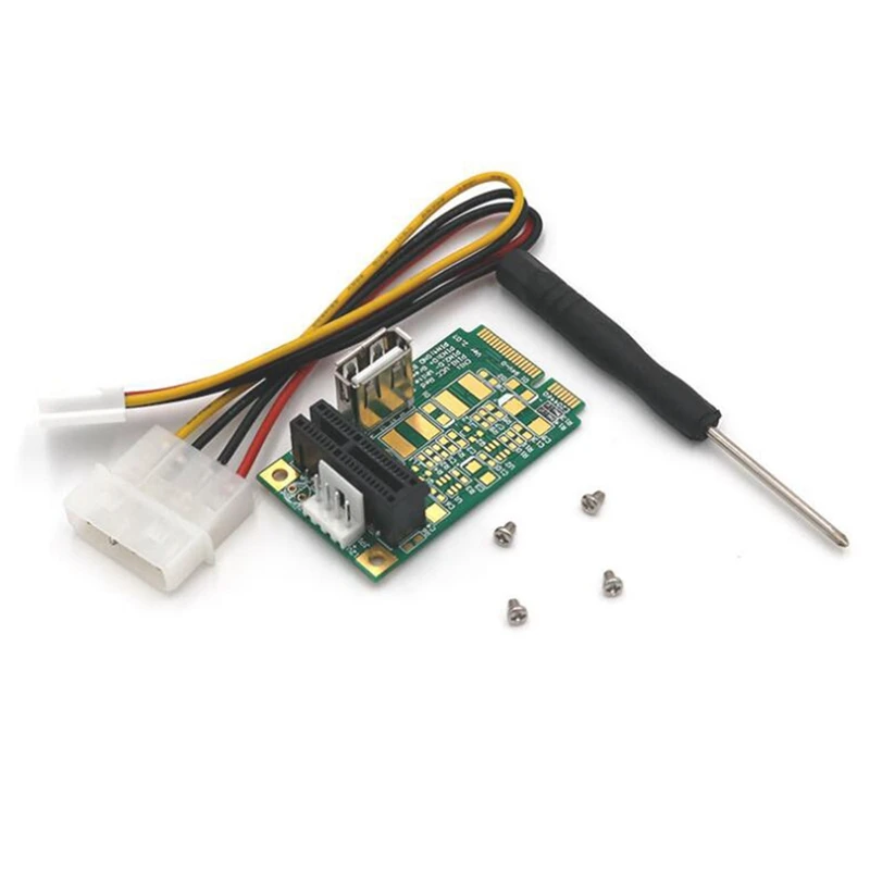 Mini PCIE к Pci Express 1X с адаптером USB-переходной карты, 4-контактный вход питания, поддержка передачи данных USB 2,0 до 480 Мбит/с
Mini PCIE к Pci Express 1X с адаптером USB-переходной карты, 4-контактный вход питания, поддержка передачи данных USB 2,0 до 480 Мбит/с